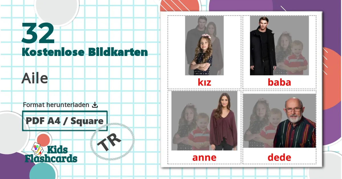 32 Bildkarten für Aile