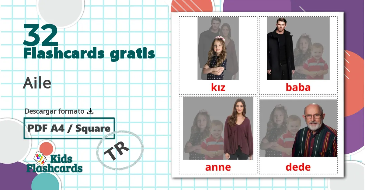 32 tarjetas didacticas de Aile