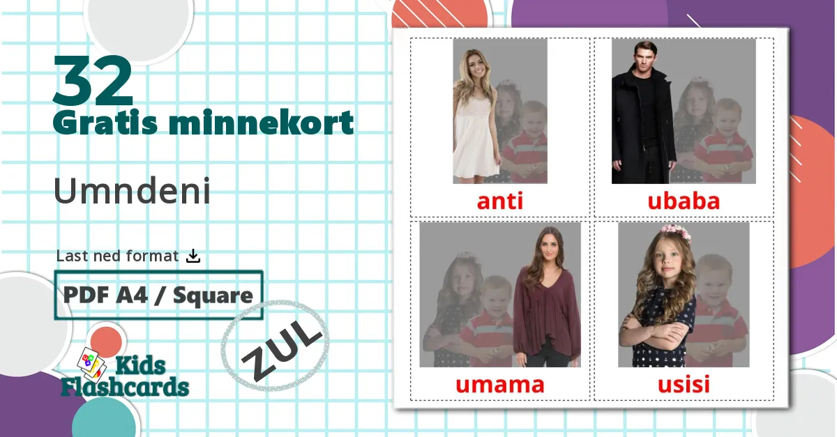 32 Umndeni  bildekort