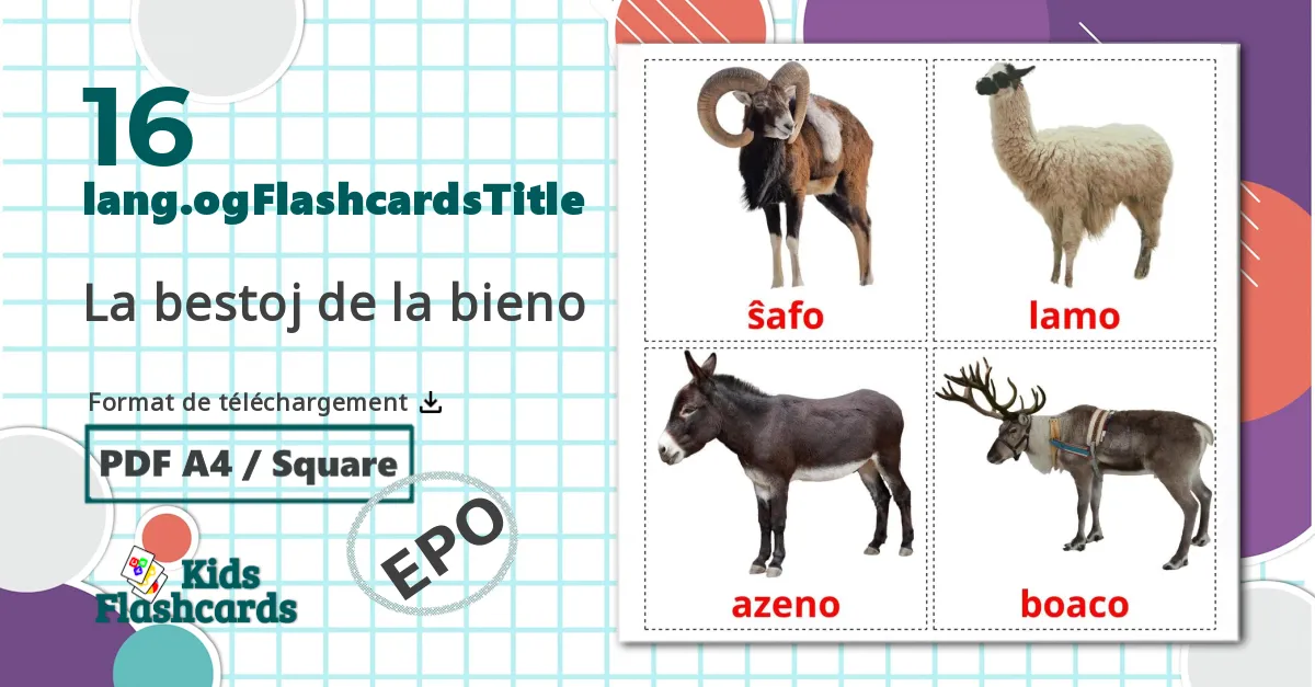 16 Imagiers La bestoj de la bieno