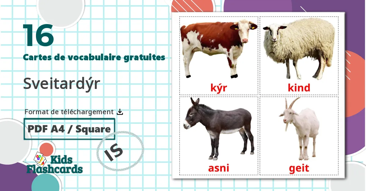 16 Imagiers Les Animaux de la Ferme