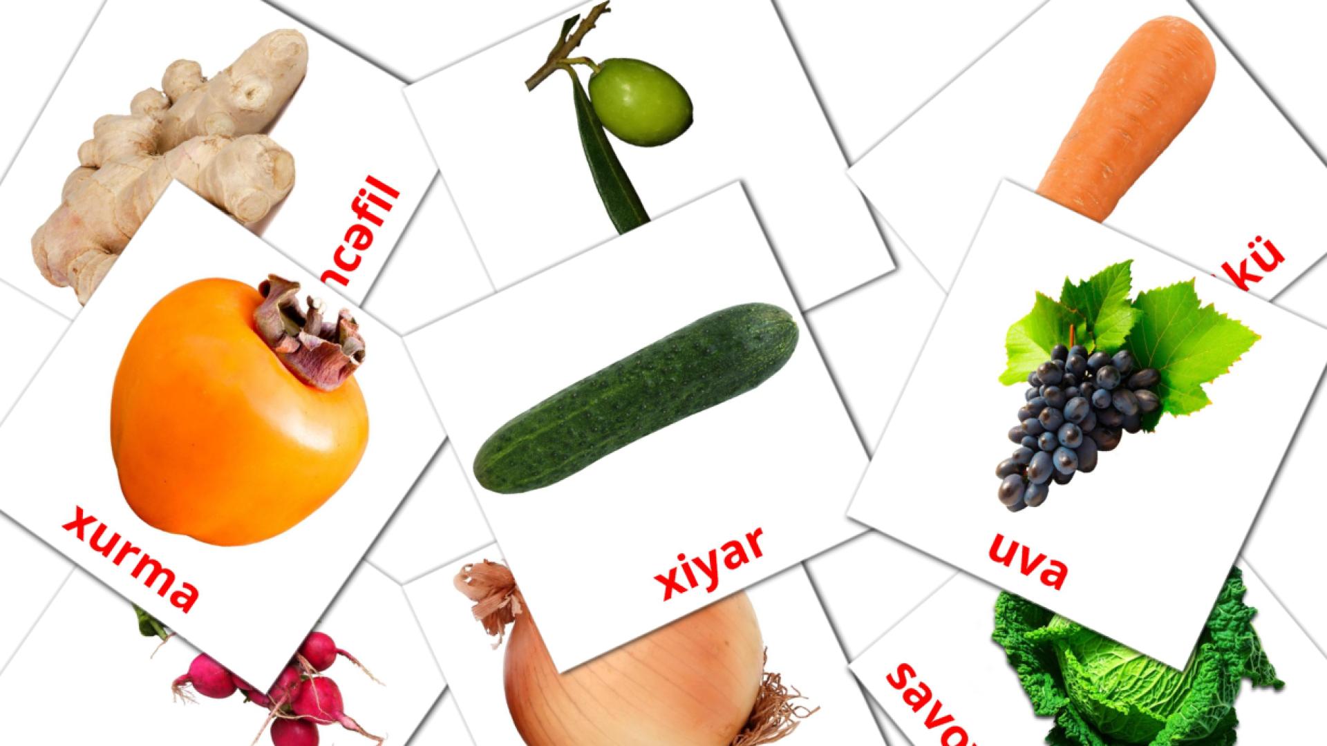 Giləmeyvə azerbaijani vocabulary flashcards