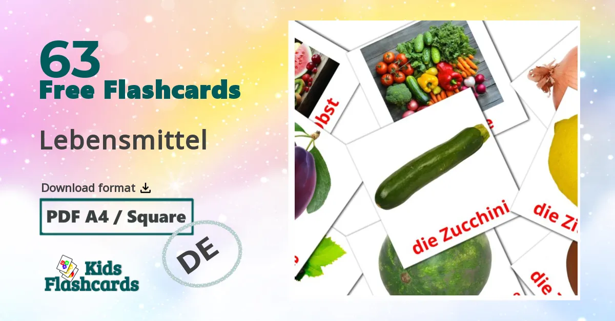 Lebensmittel german vocabulary flashcards