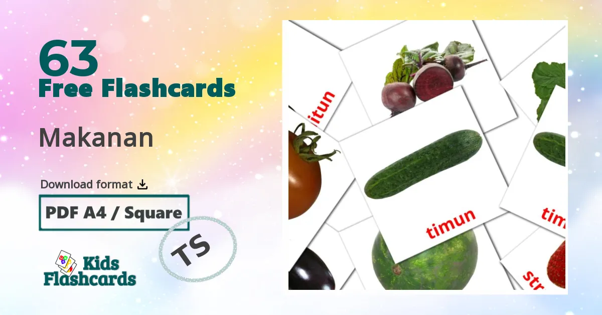 Makanan malay vocabulary flashcards