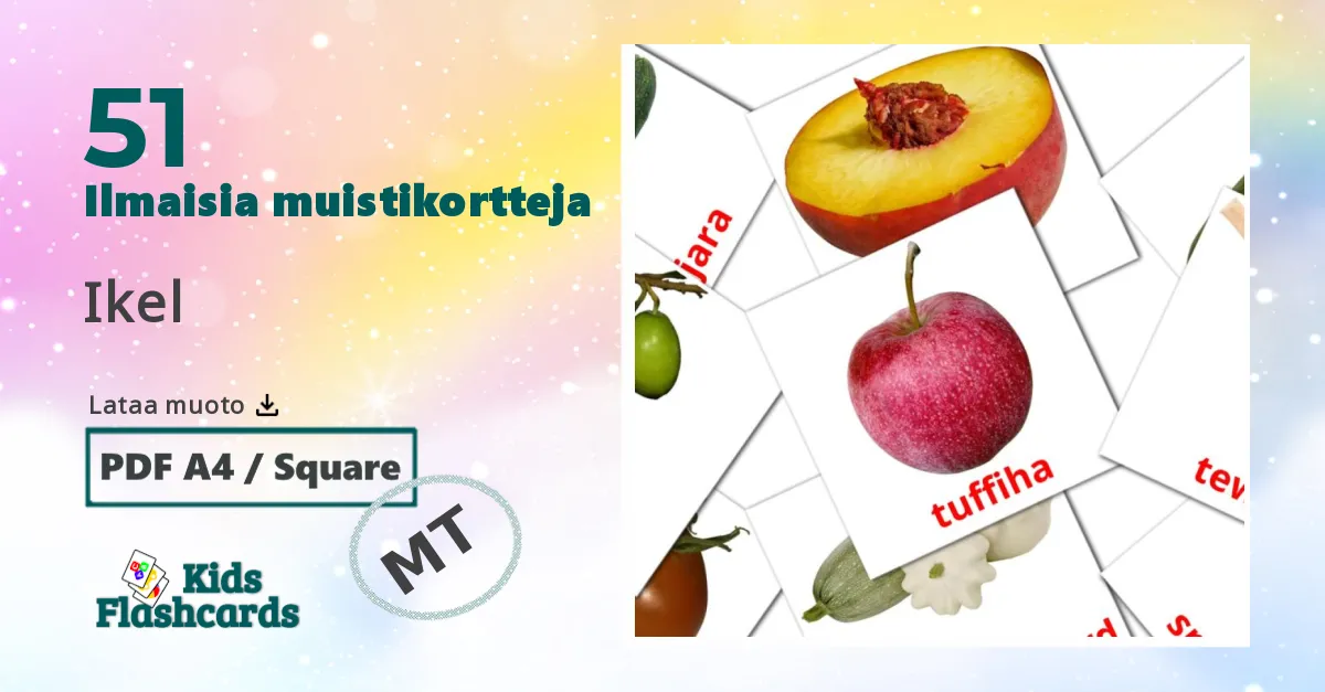 Ikel – lasten kuvakortit maltanksi sanastoon