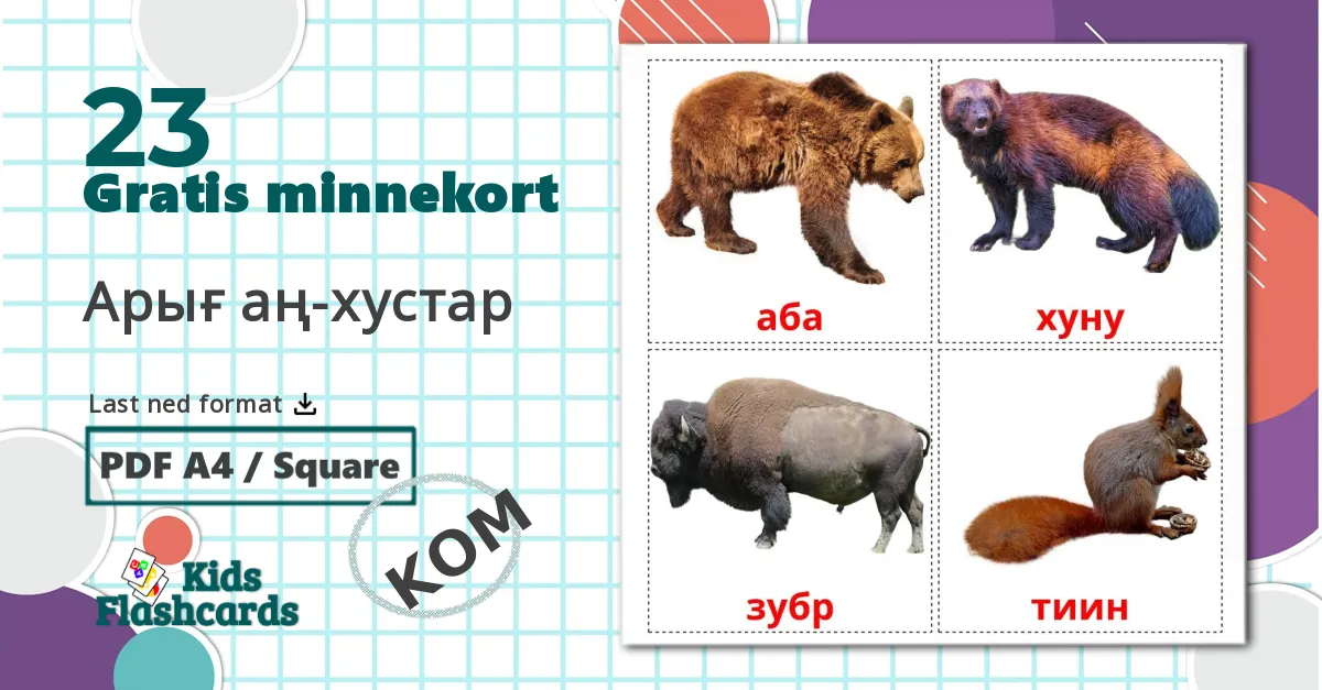 23 Арығ аң-хустар bildekort
