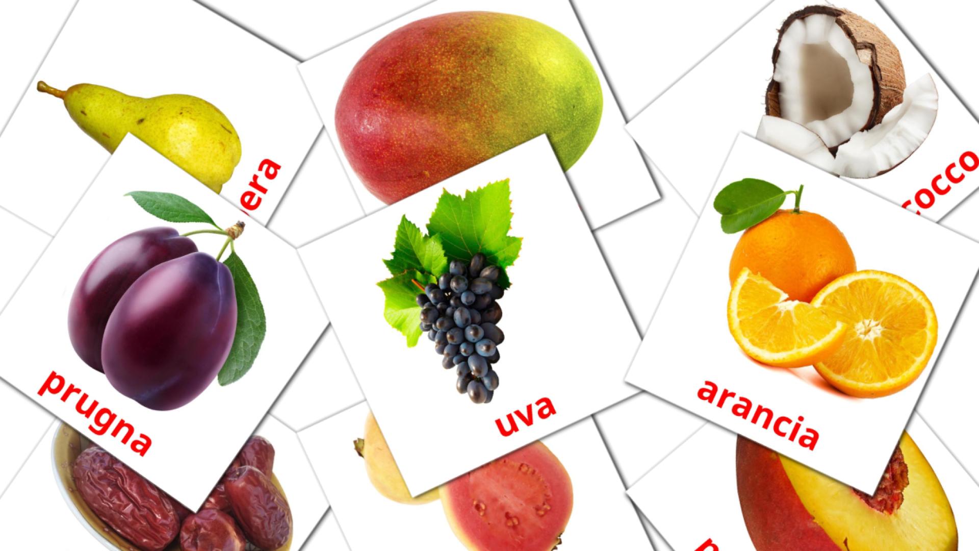 tarjetas didacticas de Meyvələr