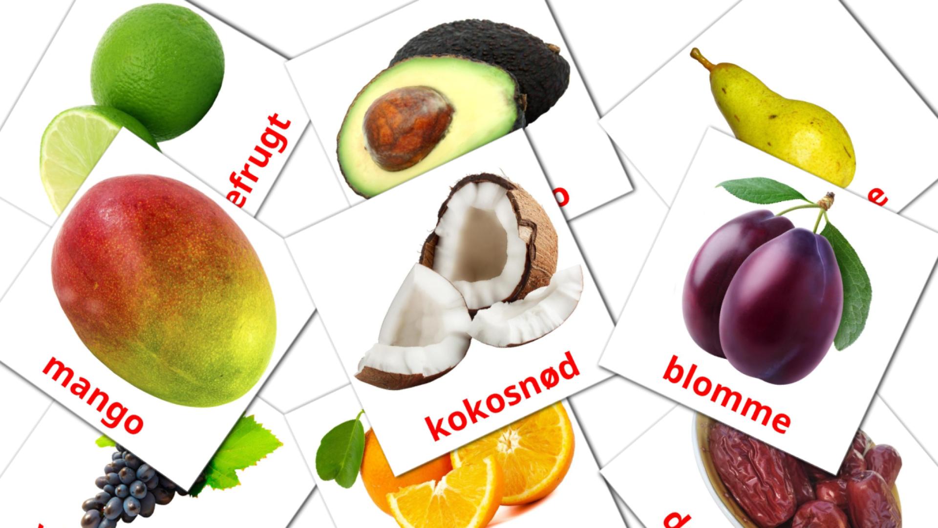 Bildkarten für Frugter