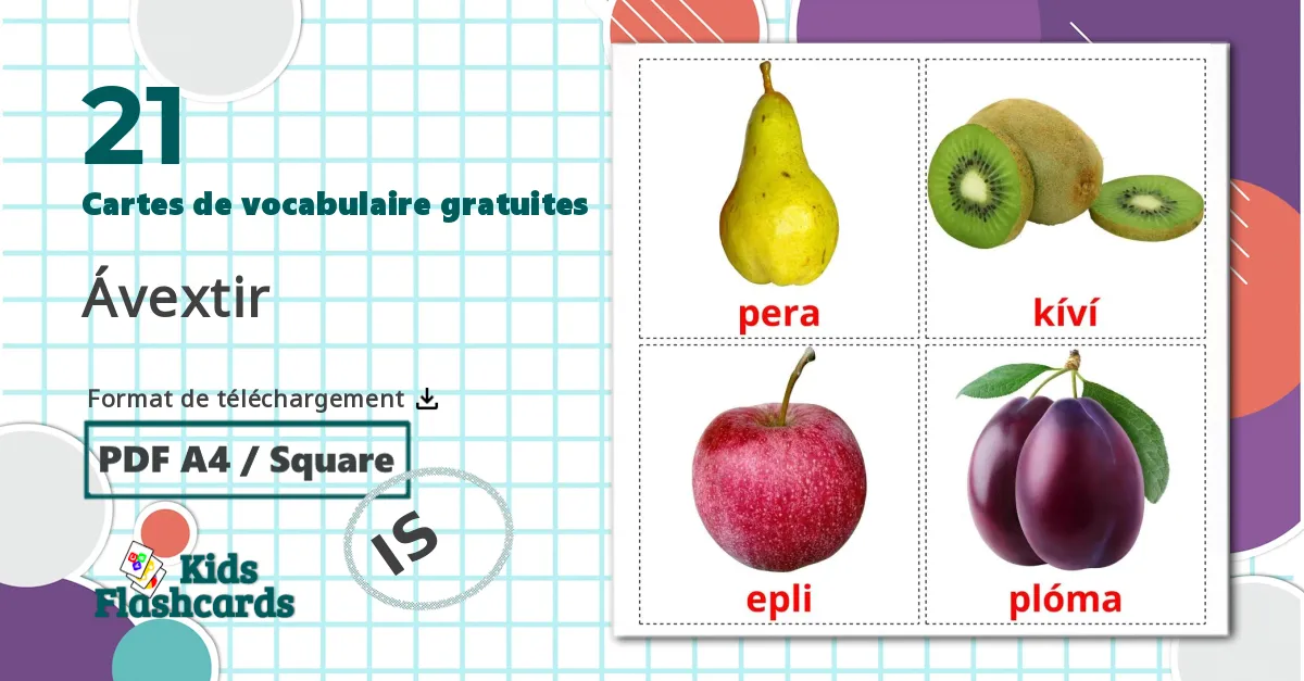 21 Imagiers Ávextir