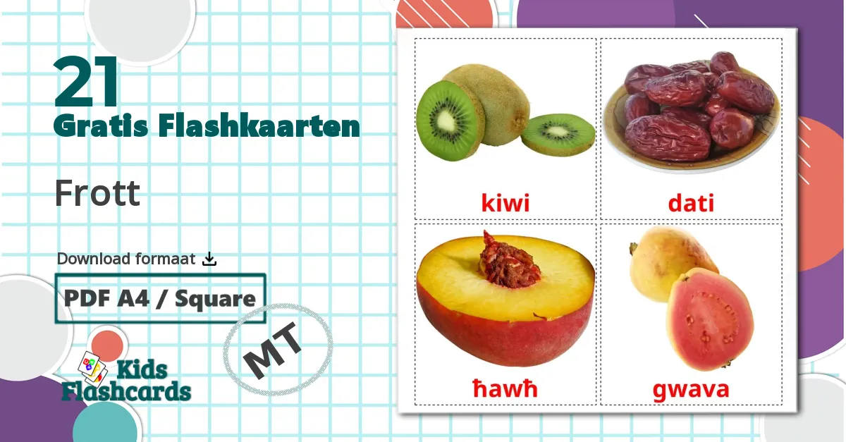 21 Fruit  flashcards