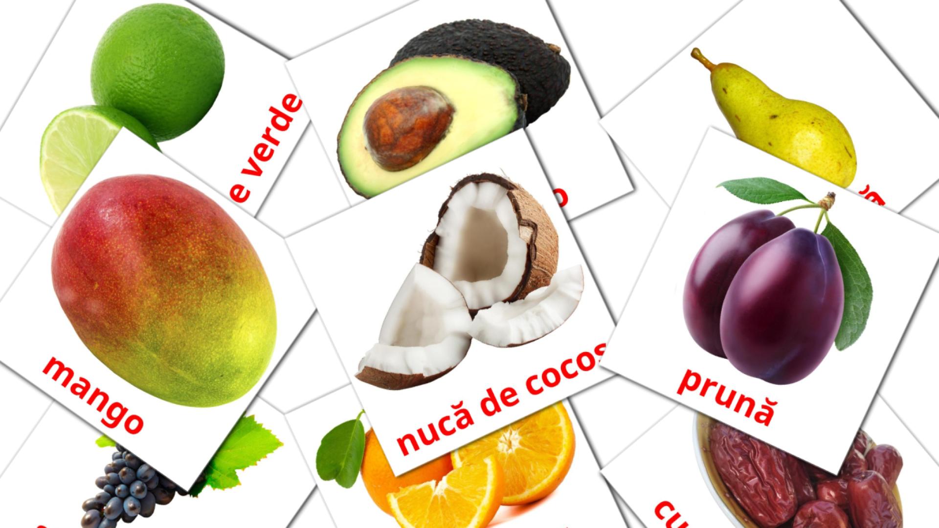 Bildkarten für Fructe 