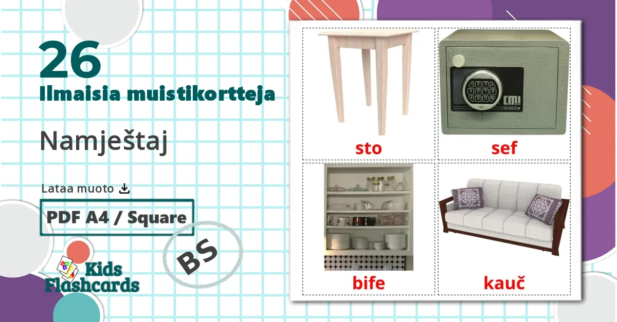 26 Namještaj lasten kuvakortit