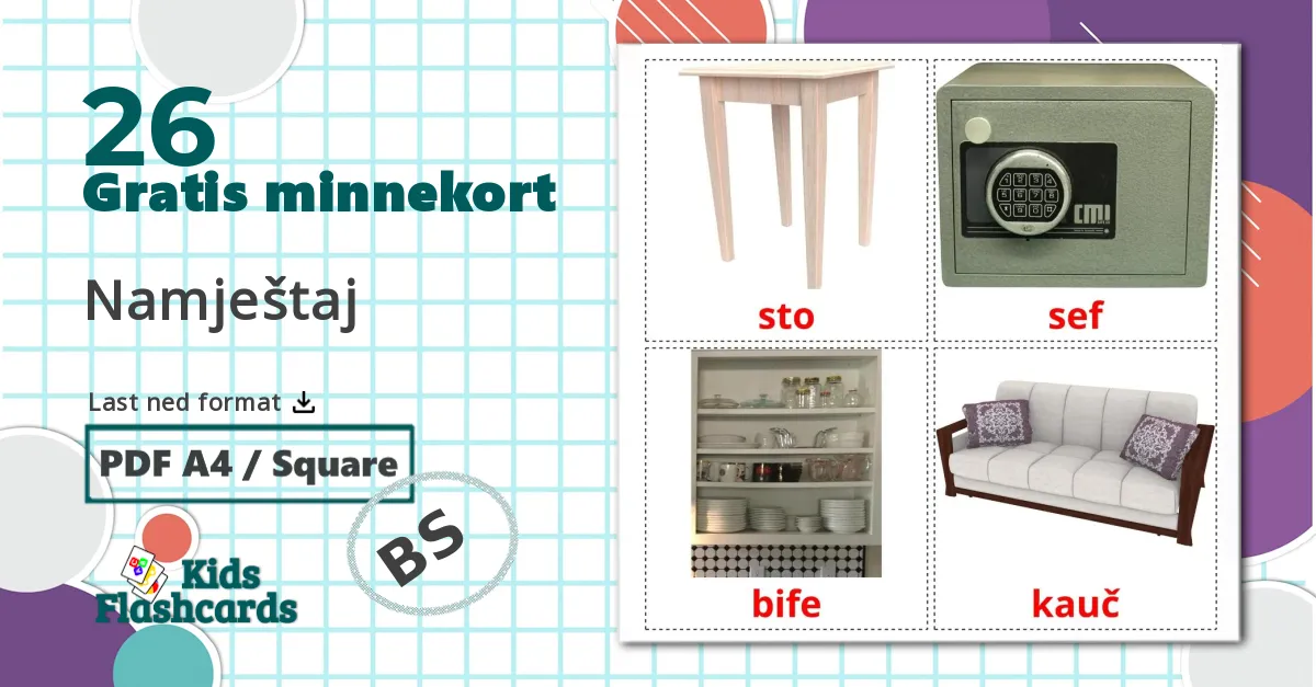 26 Namještaj bildekort