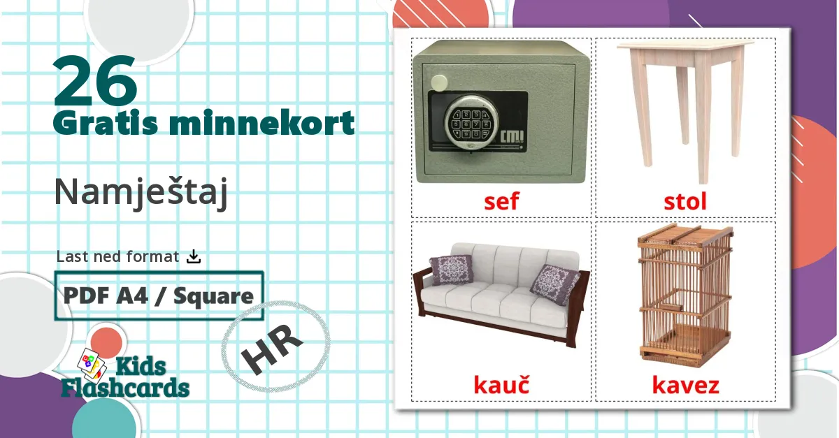 26 Namještaj bildekort