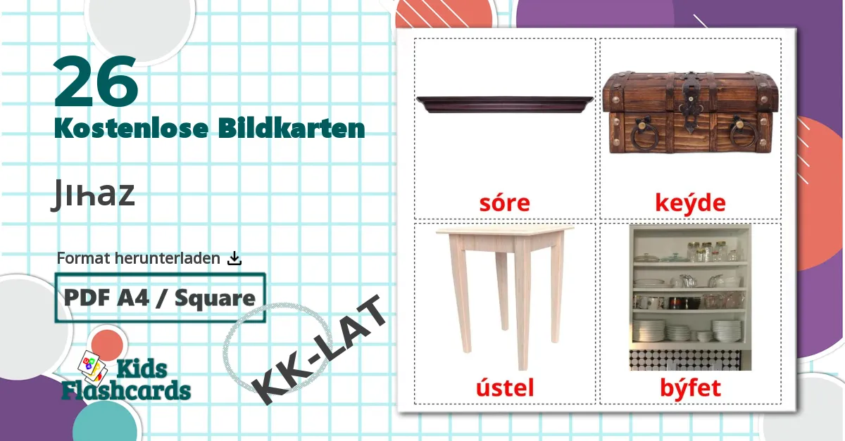 26 Bildkarten für Jıһaz