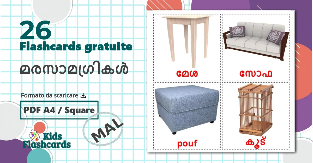 26 flashcards di Mobilia