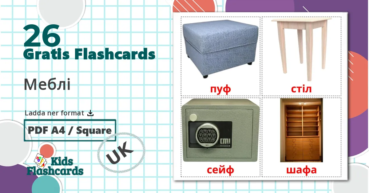 26 Меблі flashcards