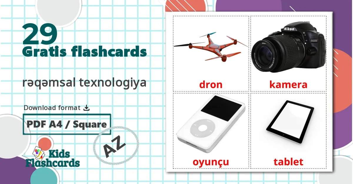 29 Gadgets billedkort for børn