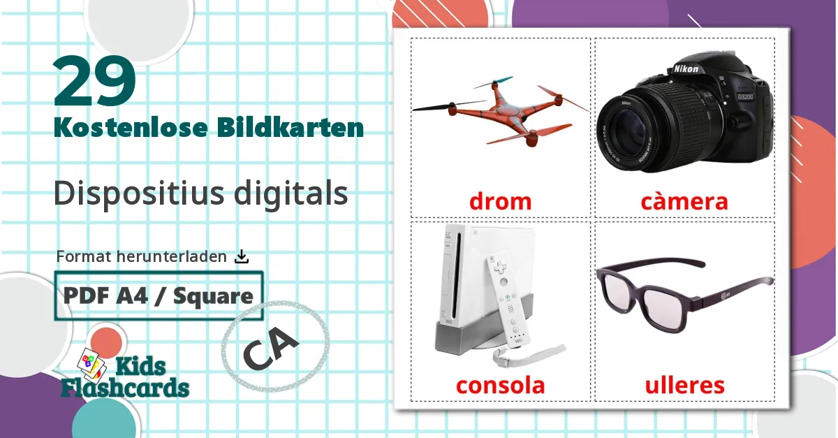 29 Bildkarten für Digitale Geräte