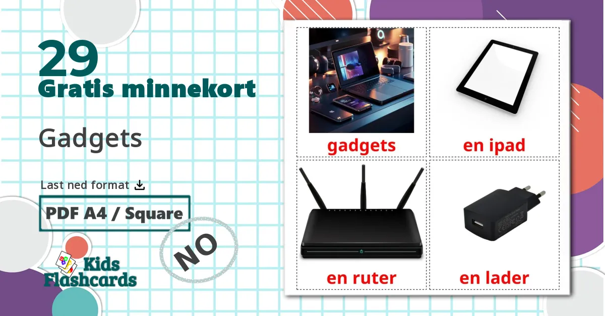 29 Gadgets bildekort
