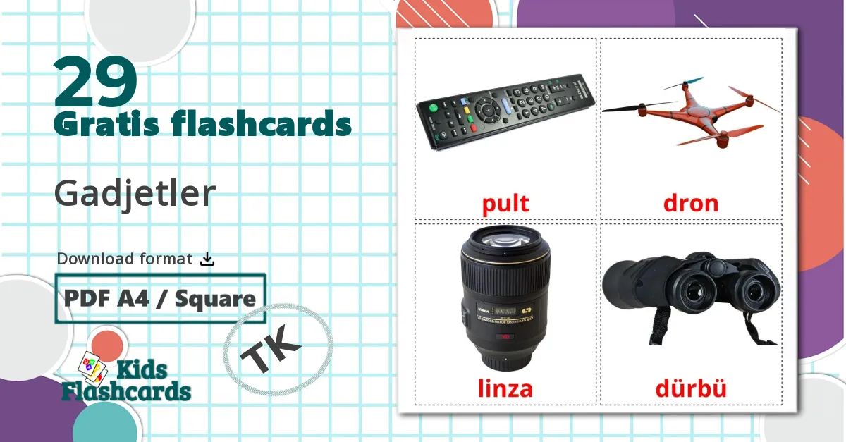 29 Gadgets billedkort for børn