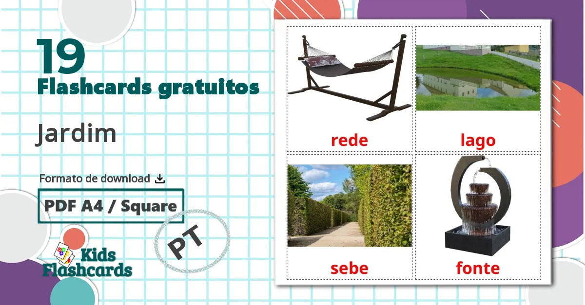 19 Flashcards de Jardim