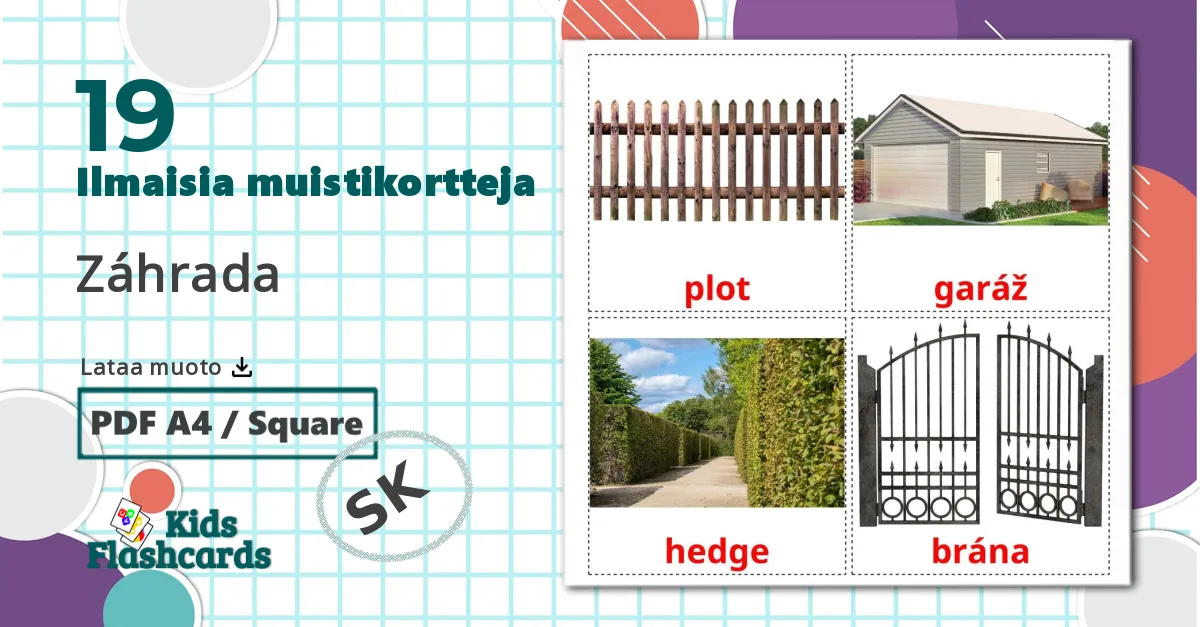 19 Záhrada lasten kuvakortit