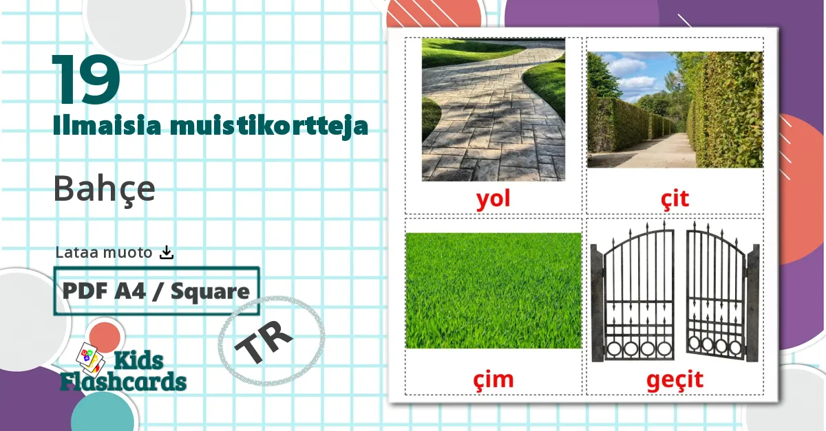 19 Bahçe lasten kuvakortit