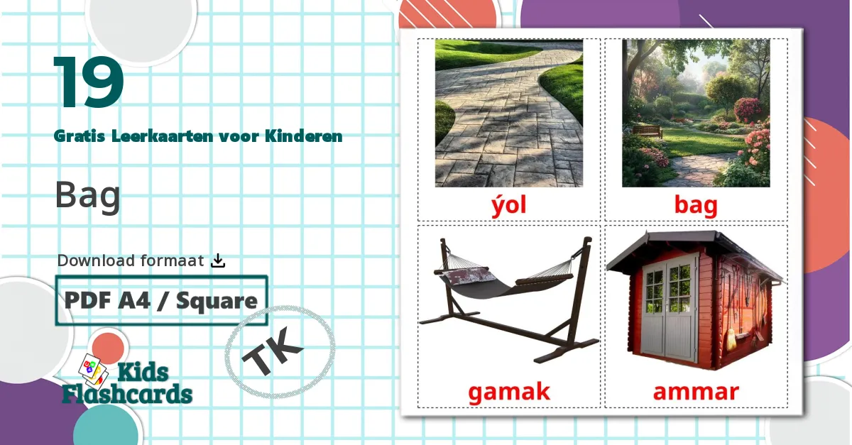 19 Bag Leerkaarten voor kinderen