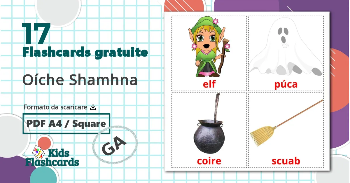 17 flashcards di Halloween