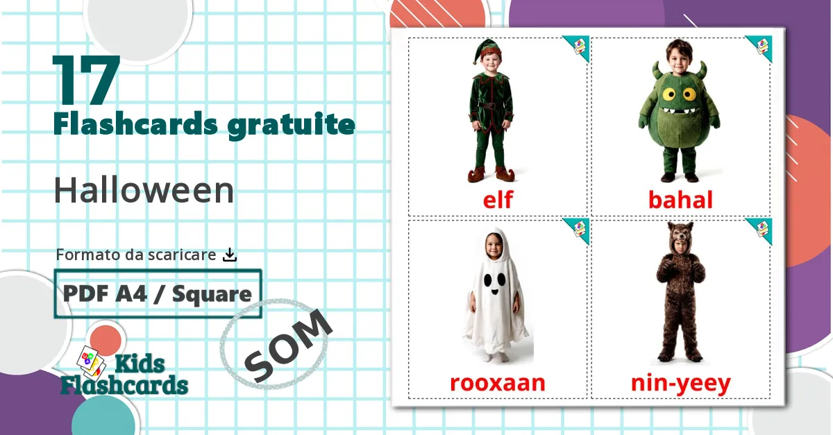 17 flashcards di Halloween