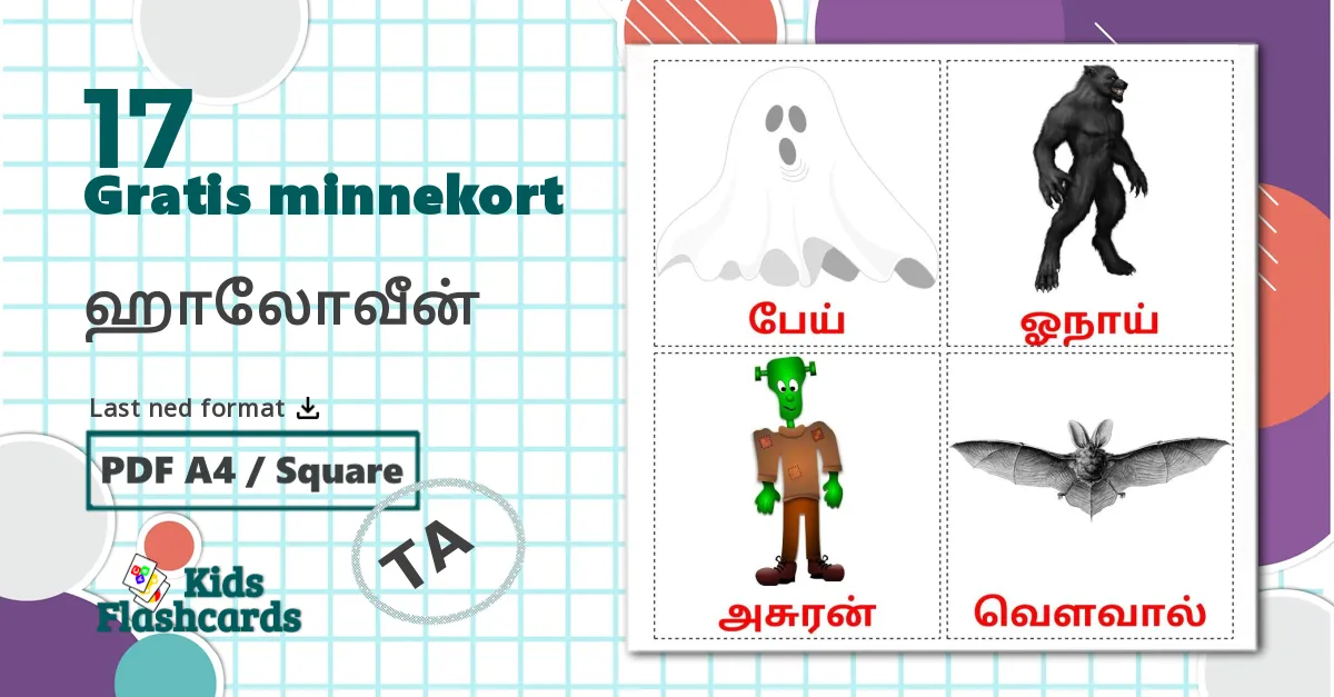 17 ஹாலோவீன் flashcards