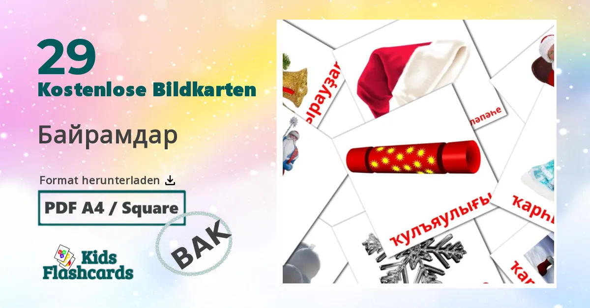 Bildkarten für Feiertage