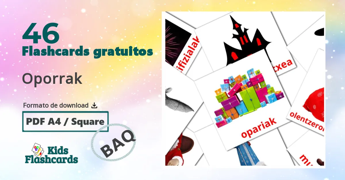 46 Flashcards de Oporrak