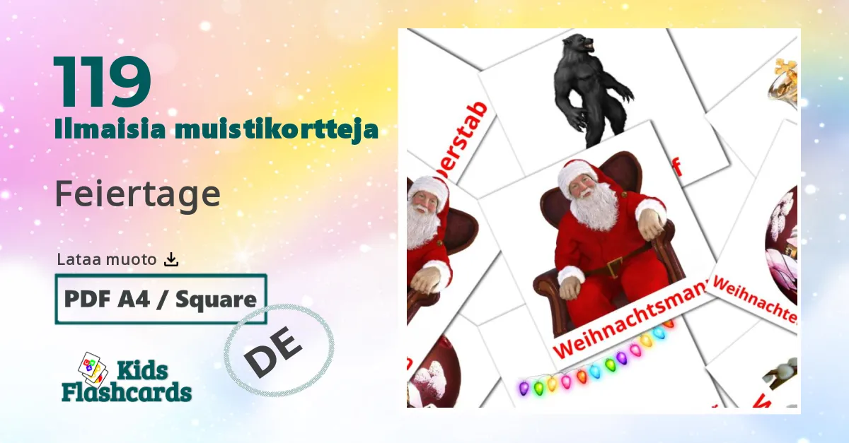 119 Feiertage bildekort