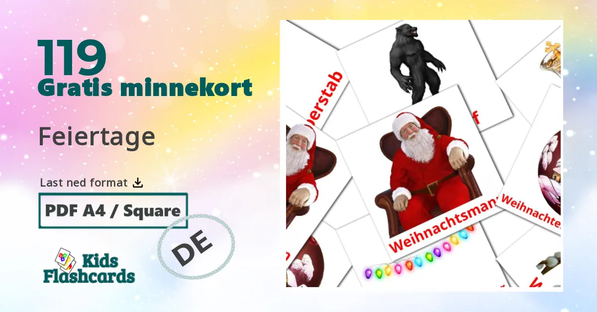 119 Feiertage bildekort