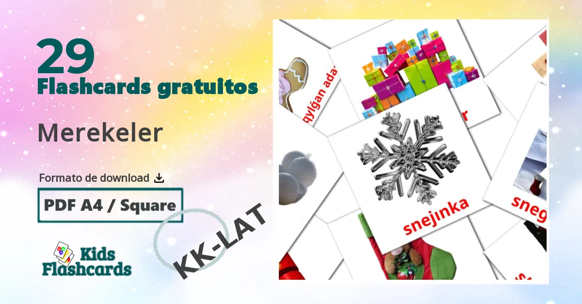 29 Flashcards de Merekeler