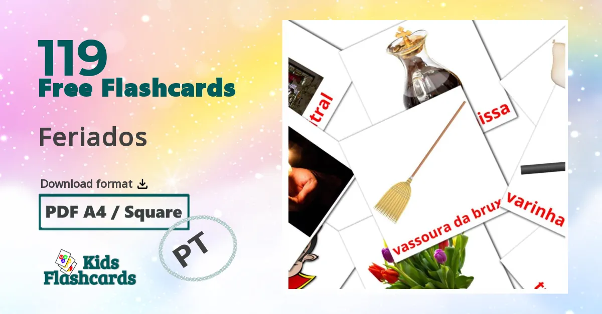 Feriados portuguese vocabulary flashcards