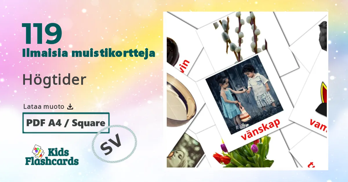 119 Högtider lasten kuvakortit