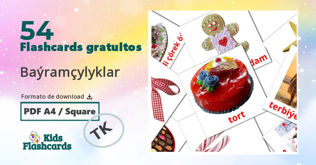 Baýramçylyklar Vocabulário em turcomenos Flashcards