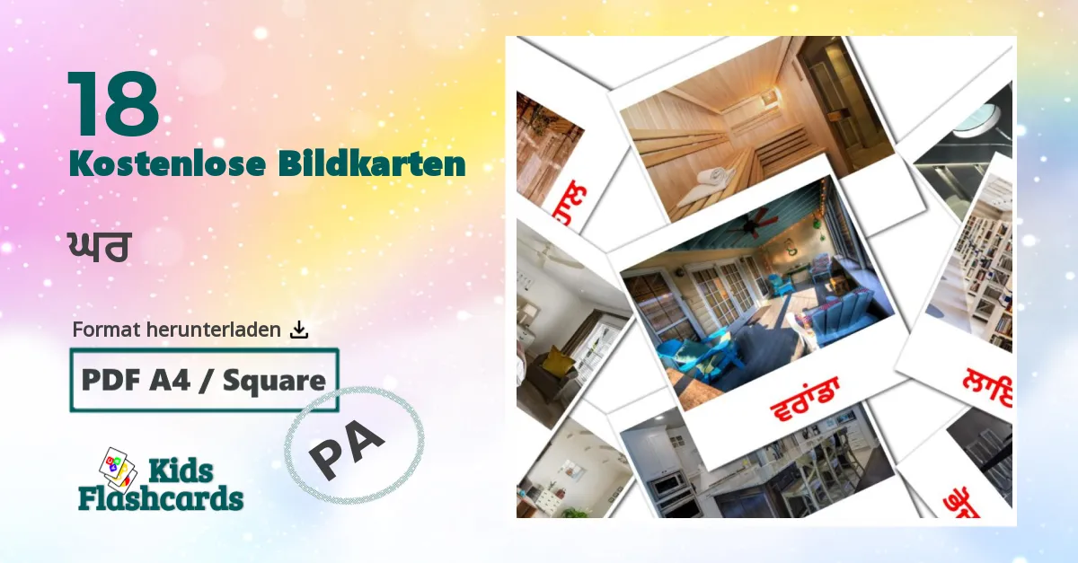Bildkarten für Im Haus