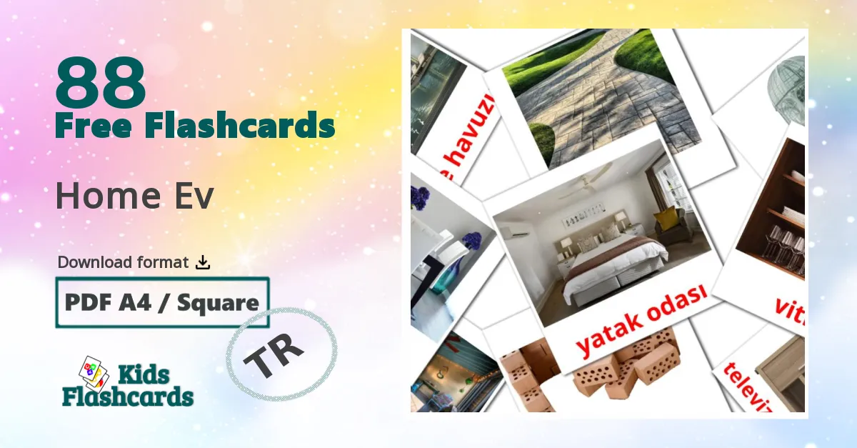 Home Ev  turkish vocabulary flashcards