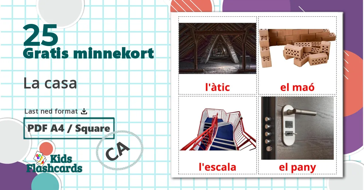 25 La casa bildekort