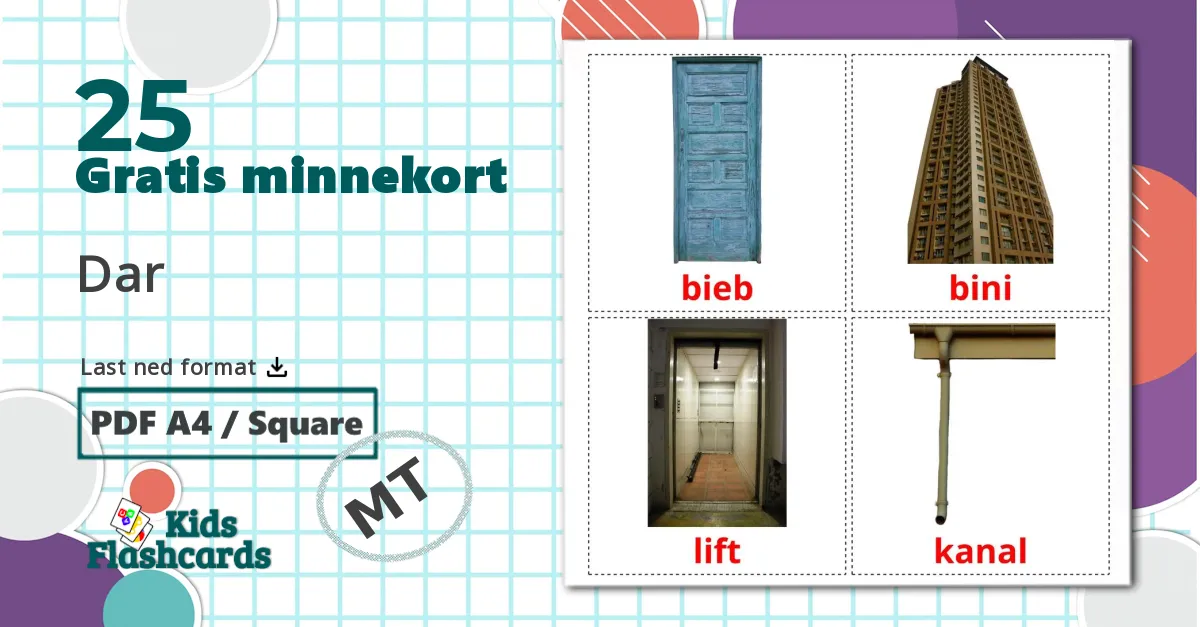 25 Dar bildekort