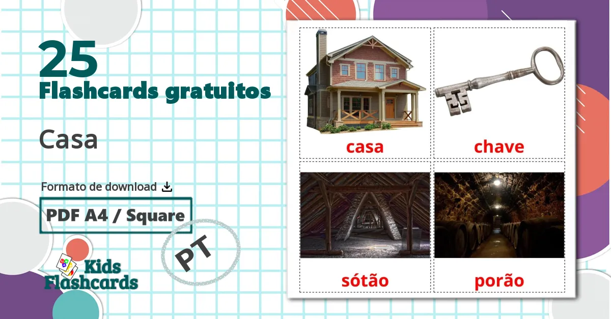 25 Flashcards de Casa