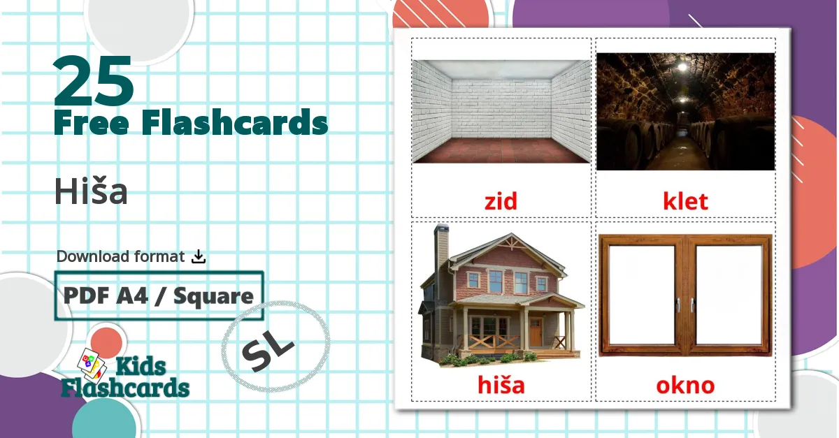 25 Hiša flashcards