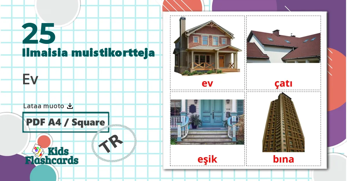 25 Ev lasten kuvakortit