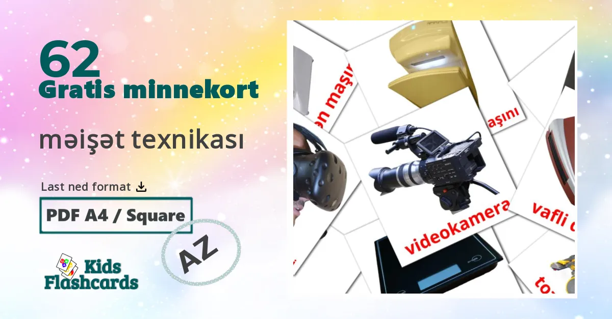 Husholdningsapparater lasten kuvakortit