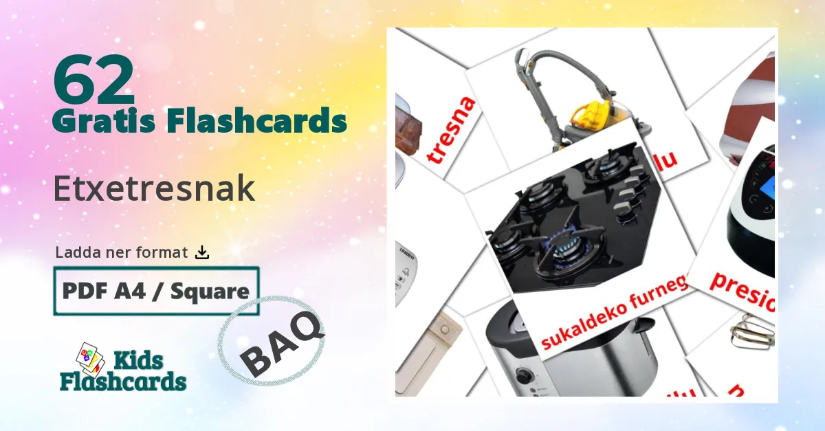 Etxetresnak baskiska ordkort