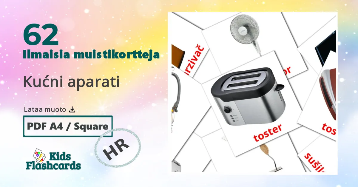 Kućni aparati – lasten kuvakortit kroaattiksi sanastoon
